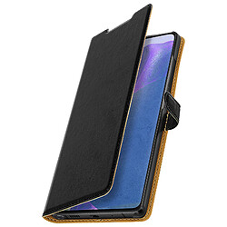 Étui Galaxy Note 20 Housse Porte-carte Fonction Support Soft Touch Bigben Noir