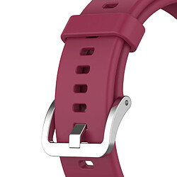 Acheter Bracelet De Montre En Silicone Souple Pour Montre Huawei Fit TIA-B09 TIA-B19 Vin Rouge