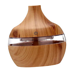 300ml Humidificateur d'air Motif de Grain de Bois élégant pour Chambre de Bébé en bois-Marron