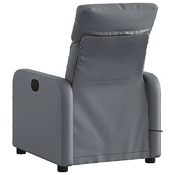 Acheter Maison Chic Fauteuil Relax pour salon, Fauteuil de massage inclinable Gris Similicuir -GKD87668