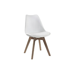 Avis Vente-Unique Lot de 2 chaises JODY - Polypropylène et Hêtre - Blanc