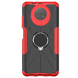 Coque en TPU anti-chocs avec béquille pour votre Xiaomi Redmi Note 9 5G - rouge