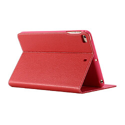 Wewoo Housse Étui Coque Pour iPad Mini 2019 & 4 & 3 & 2 & 1 & 1 Etui de protection rabattable horizontal GEBEI PU + TPU avec support et emplacements cartes rouge pas cher