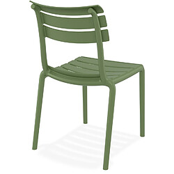 Acheter Alterego Chaise de jardin 'CHALA' verte en matière plastique