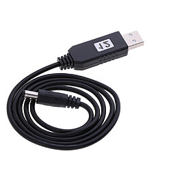 Acheter USB DC 5V à 12V 5.5mm X 2.1mm DC Barrel Connecteur Mâle Jack Câble D'alimentation