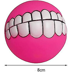 Avis 6pcs Silicone Dog Ball Teeth Chew Toy avec un son grinçant, mignon et drôle cadeau parfait pour les chiens, votre chien va adorer ce jouet