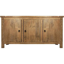 Atmosphera, Createur D'Interieur Buffet 3 portes en bois de Manguier Ajmal - Marron