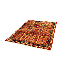 Vidal Tapis de laine 210x169 rouge Kashkuli pas cher