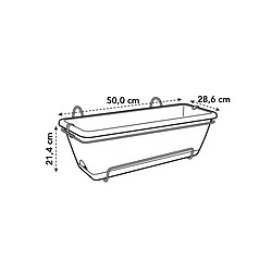 Acheter Balconnière en plastique elho Barcelona all in 1 - 50 x 20 cm - taupe