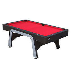 Cougar Table de Billard Arch Pro 7ft Noir / Rouge pour l'intérieur | Accessoires inclus | Table jeu Adulte & Enfant