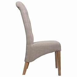 Chaise de Salle à Manger Alexandra House Living Gris 58 x 107 x 44 cm