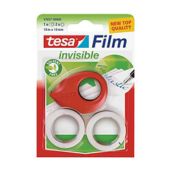 TESA 1 mini dérouleur + 2 rubans adhésif Invisible - 10mm x 19mm