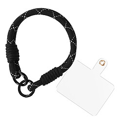 Avizar Bracelet pour téléphone Lanière courte Nylon Noir