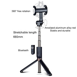 Avis Wewoo Support APL-D3 Universal Live Broadcast Alliage d'aluminium Bluetooth Selfie Stick multifonction avec trépied