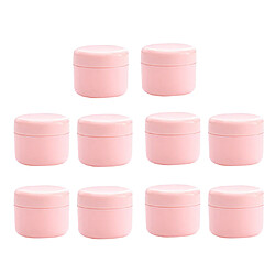 Récipient cosmétique de crème pour le visage vide en plastique rechargeable avec couvercle rose-100g