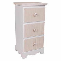 Caisson à Tiroirs Alexandra House Living Blanc Bois MDF 26 x 60 x 31 cm