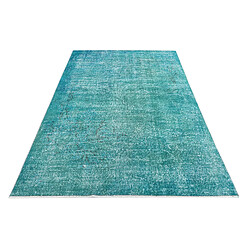 Vidal Tapis de laine 249x150 Bleu Ultra Vintage pas cher