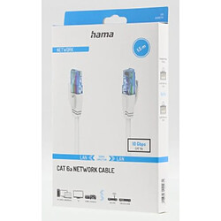 HAMA Câble réseau, CAT-6a, 10 Gbit/s, U/UTP, 1,50 m