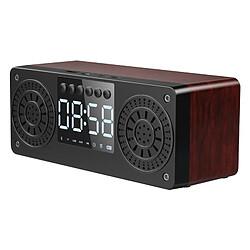 Universal Subwoofer stéréo brun haut-parleur Bluetooth Spother FM Radio Portable Haut-parleur MP3 Play