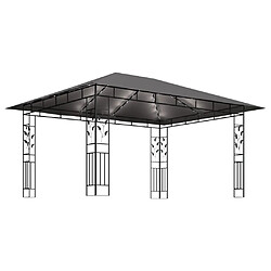 Acheter Maison Chic Tonnelle | Pergola avec moustiquaire et lumières LED 4x3x2,73m Anthracite -GKD38066