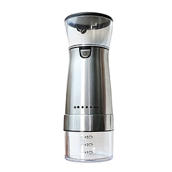 Universal Accessoires de cuisine Moulin à café électrique avec bavure en céramique conique USB rechargeable Portable Coffee Factory Coffee |(Argent)