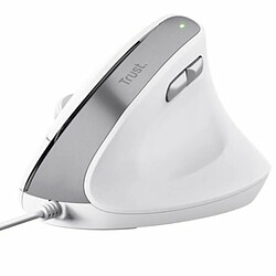 Souris Optique Ergonomique Trust Bayo II Blanc