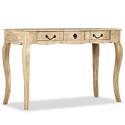 Avis vidaXL Table console Bois de manguier massif 120 x 50 x 80 cm