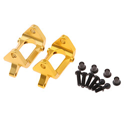 2pc support de moyeu avant pour rc 1/18 wltoys a949 a959 a969 upgrade parts jaune