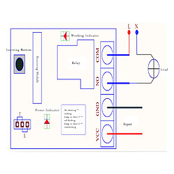 12-48V 40A Apprentissage Unité De Commutation à Distance Avec Contrôleur 315mhz