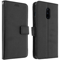 Avizar Housse OnePlus 7 Pro Étui Folio Portefeuille Soft Touch Support Vidéo noir