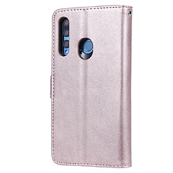 Avis Wewoo Housse Coque Pour Huawei Honor 10i Étui de protection à rabat horizontal de couleur unie avec support et fentes cartes et portefeuille et cadre photo et lanière or rose