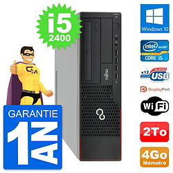 PC Fujitsu Esprimo E910 DT Intel i5-2400 RAM 4Go Disque Dur 2To Windows 10 Wifi