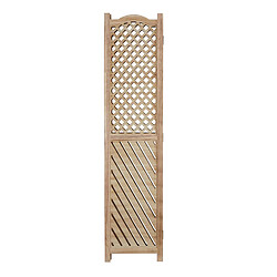 Decoshop26 Paravent en 3 panneaux séparateur de pièce en bois naturel motif fraisé 170x120 cm PAR06093 pas cher