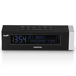 Lenco Radio-réveil stéréo DAB+/FM avec connexion USB et entrée AUX CR-630BK Noir