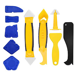 Trousse à outils de calfeutrage en Silicone mastic Silicone 10 pièces trousse à outils de calfeutrage: grattoir, dissolvant de calfeutrage, buse pour