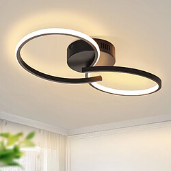 Autres Temps ZMH LED Plafonnier Living Room 8 Shape Black Wall Light 12W 3000K Corridor