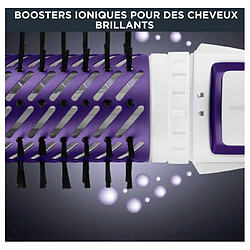 Brosse soufflante rotative 1000w violet/blanc - CF9530 - ROWENTA pas cher