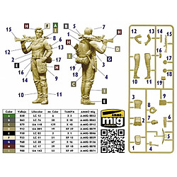 Master Box Figurine Mignature Post-apocalyptic Series. The Last Bridge. Kit No.1. Sabrina