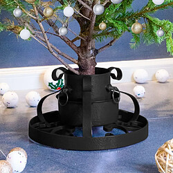 vidaXL Support de sapin de Noël Noir 29x29x15,5 cm