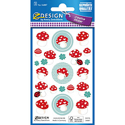 AVERY Zweckform ZDesign Sticker CREATIVE 'Champignons' ()