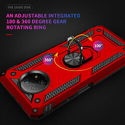 Coque en TPU Anti-chute hybride avec béquille rouge pour votre Xiaomi Redmi Note 9 5G/Redmi Note 9T 5G