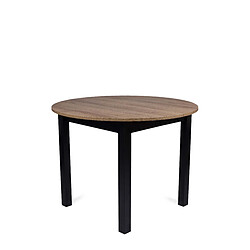 Vivaldi Table HARRY 102-142 cm Chene Riviera/Noir