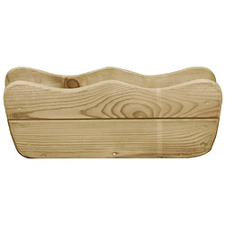 Maison Chic Jardinière,Lit surélevé de jardin - Bac à fleurs - pot de fleur 50x18x18 cm Bois de pin imprégné -GKD81283