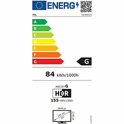 TV intelligente TCL 65C649 4K Ultra HD 65" HDR QLED AMD FreeSync