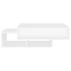 Maison Chic Table basse,Table Console Table d'appoint, Table pour salon Blanc 105x55x32 cm Aggloméré -MN13229 pas cher