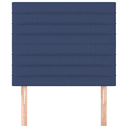 Avis Maison Chic Lot de 2 Têtes de lit design Bleu pour chambre - Décoration de lit 80x5x78/88 cm Tissu -MN97021