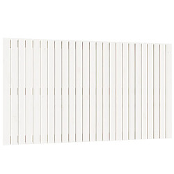 Maison Chic Tête de lit scandinave pour lit adulte,Meuble de chambre murale Blanc 159,5x3x90 cm Bois massif de pin -MN11403