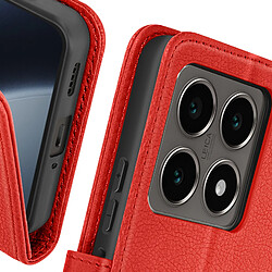 Avis Avizar Étui pour Xiaomi 14T Clapet Portefeuille et Support Vidéo Rouge