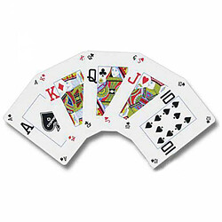 Acheter Copag ""TEXAS HOLD'EM SILVER"" - jeu de 55 cartes 100% plastique - format poker - 4 index standards - 2 index jumbo