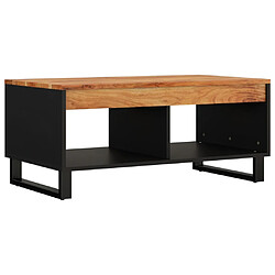 ComfortXL Table Basse 90x50x40 Cm Bois D'acacia Massif